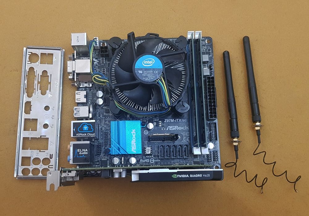 Placa de Baza Asrock-Z97M-ITX/ac + WiFi 5 + BlueTooth 4 si 2 Antene