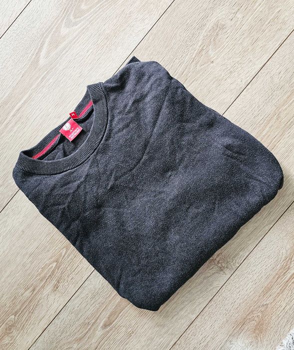 Pulover subțire Engelbert Strauss, mărimea M, culoarea gri Anthracite.