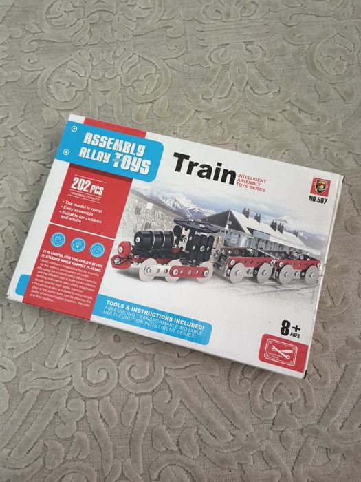 Set construcție trenuri, 8+