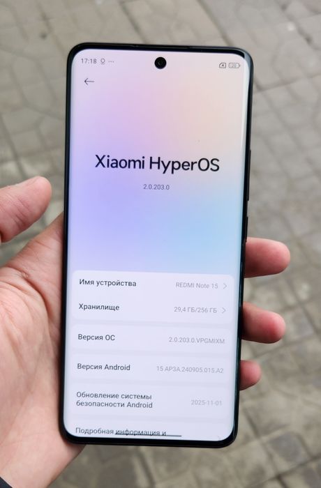 Redmi note 15 256gb 3 kunli tel