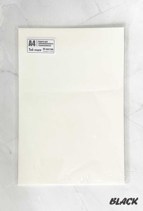 Бумага для сублимационного термопереноса, А4, 20 листов, (Южная Корея)