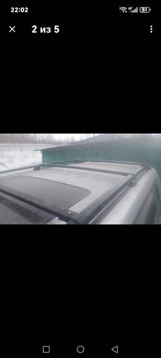 Поперечины на рейлинги Паджеро 3/4