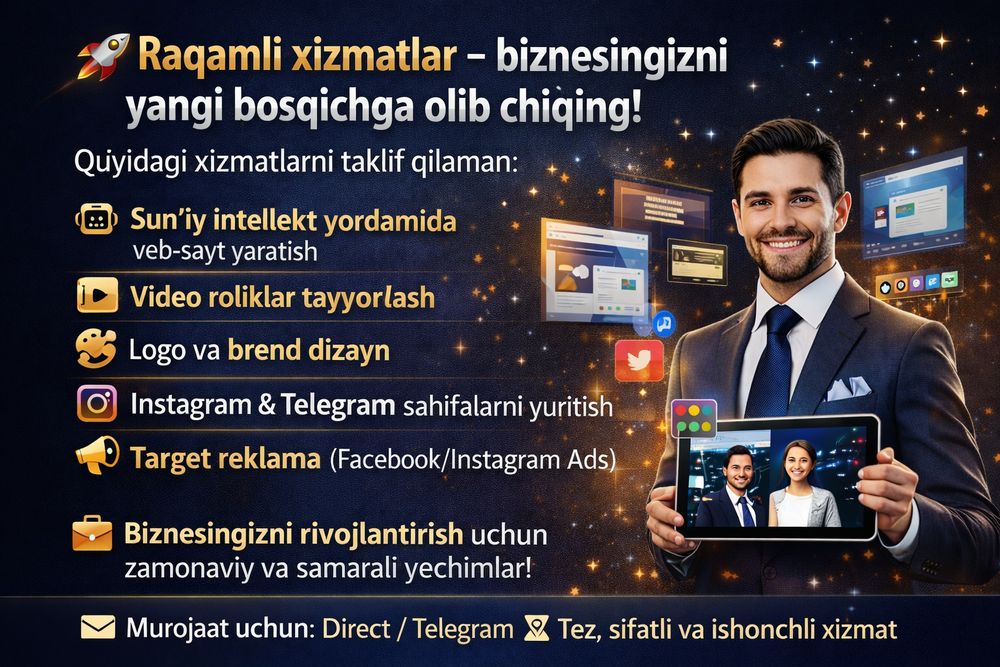 Sunʼiy intellekt yordamida video yaratish  marketing va target reklama