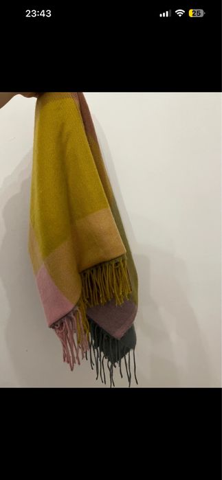 Eșarfă fular lung colorat mare sau păturică