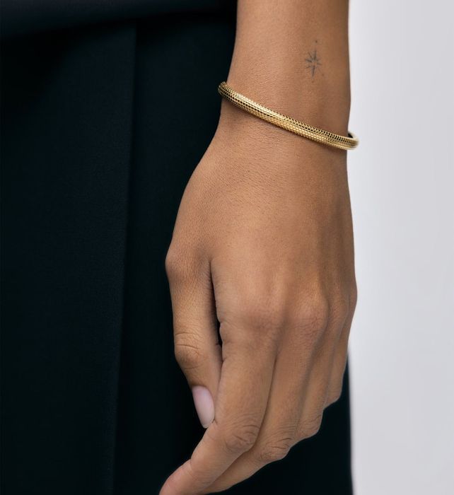 Оригинална гривна Monica Vinader Heirloom в позлата 18k