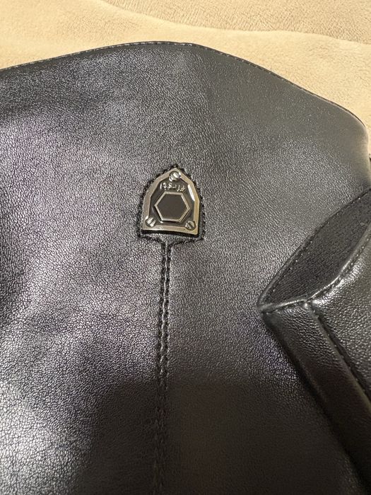 Дамски дълги ботуши от устествена кожа