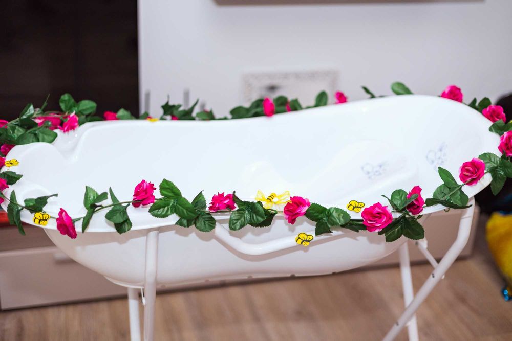 Set cadita bebe cu suport anatomic