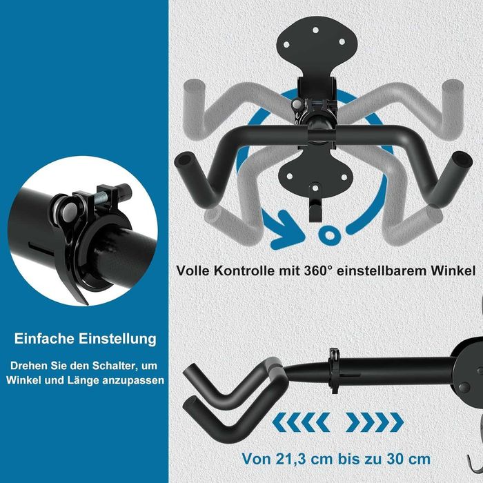 Suport perete bicicleta, unelte WheelHub, 30kg