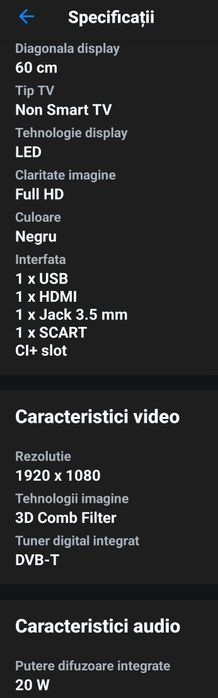 TV LED Orion 24" 60 cm