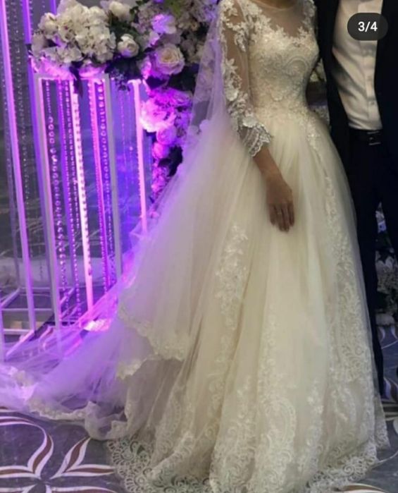 Свадебное платье очень нежное