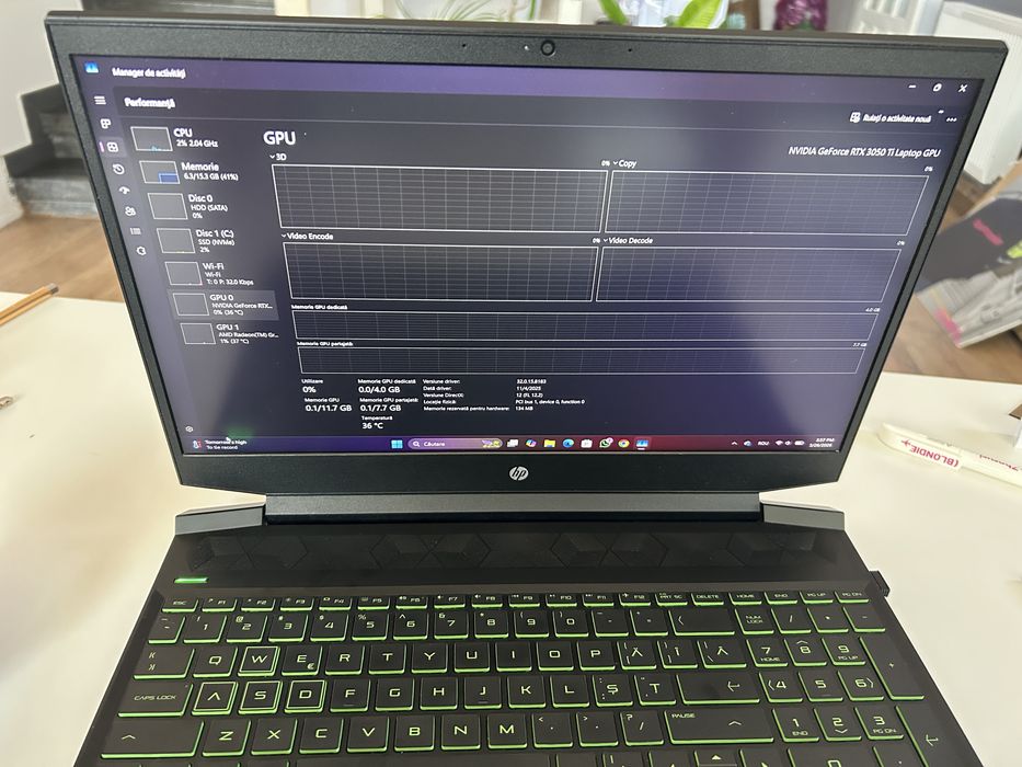 Laptop Gaming HP Pavilion | RTX 3050 Ti | Ryzen 5 | 16GB RAM | SSD 1TB