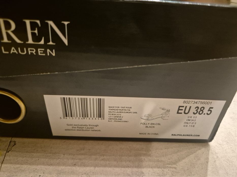 Дамски кожени сандали Ralph Lauren 38,5