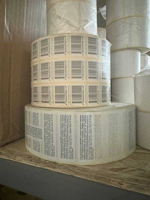 Термоэтикетка, дата матрикс, Термо Стикеры, Штрих код, Маркировка