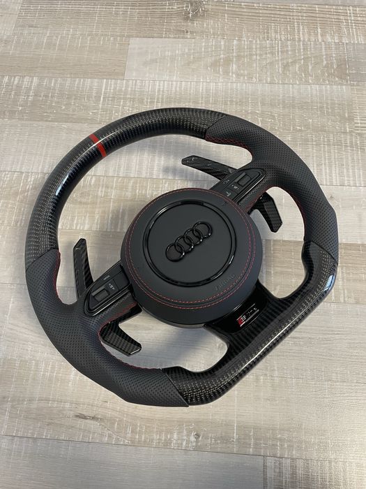 volan carbon s line cu led Audi A3 A4 A5 A6 A7 A8