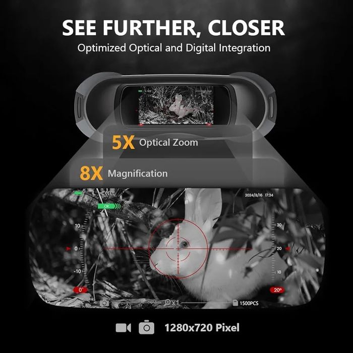 Професионален Ultra HD Бинокъл за нощно и дневно виждане