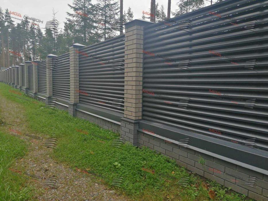 Забор жалюзи еврожалюзи