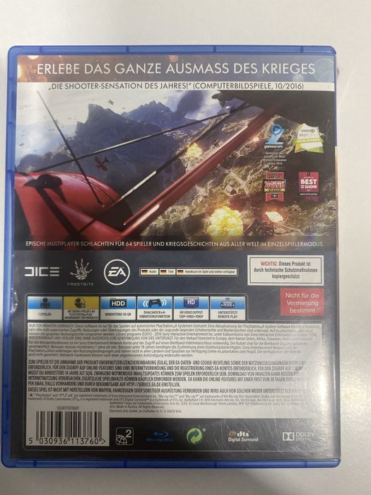 Игра Batlefield 1 PS4