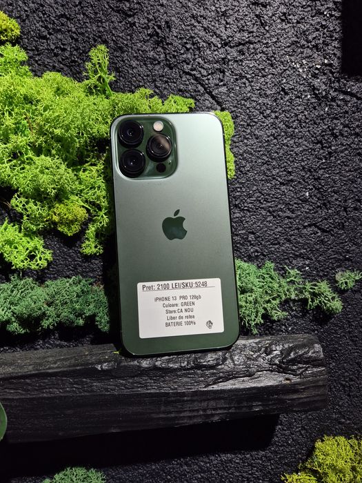 iPhone 13 Pro 128gb Green Neverlocked Bat 100%/Fact+Garantie