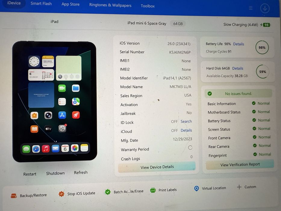 IPad mini 6 64 Gb 98% АКБ