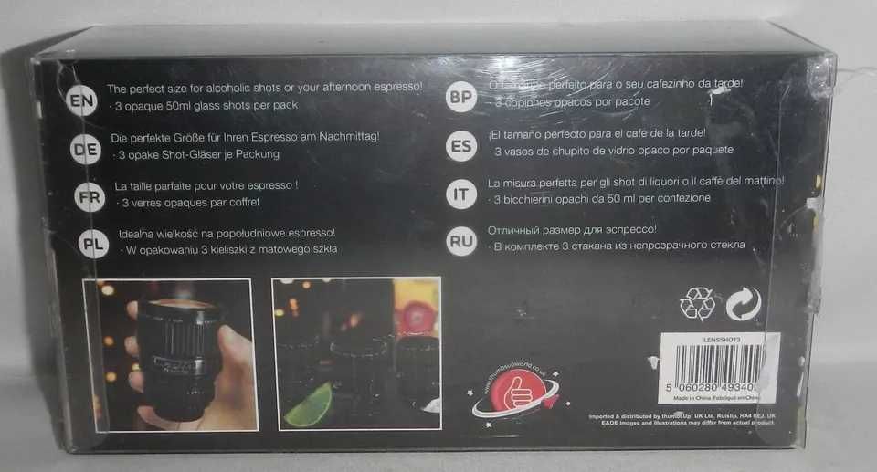 чаши за кафе в форма на фото обектив