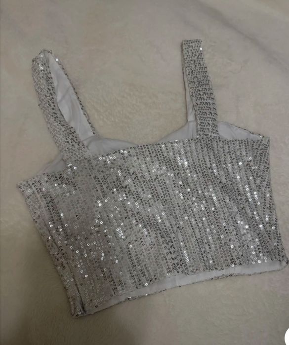 Топ блестящий женский