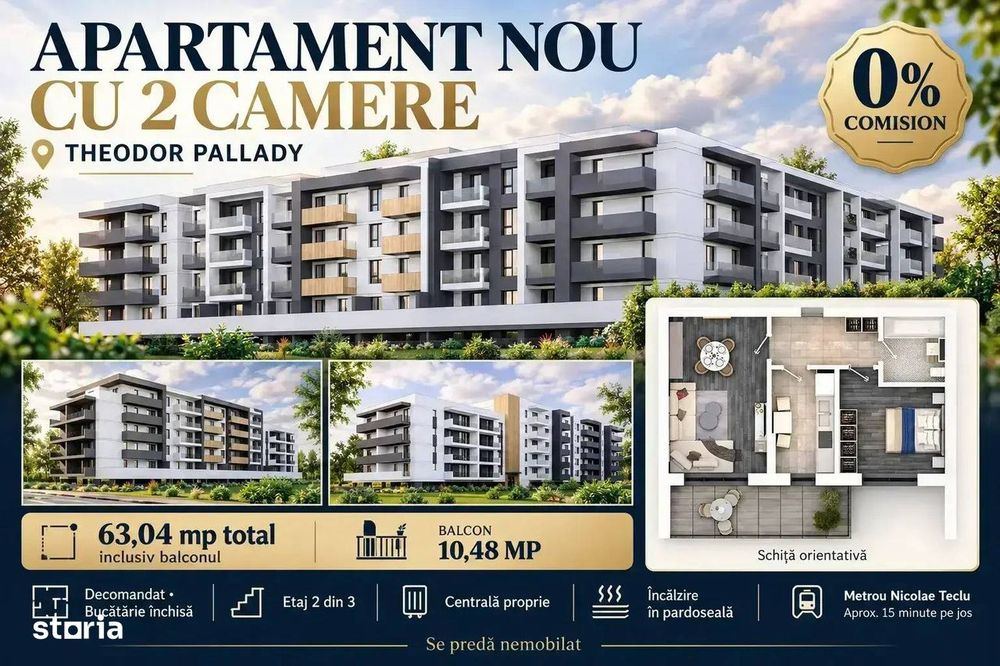 Apartament 2 Camere Theodor Pallady Metrou N Teclu 15 Minute Comision0