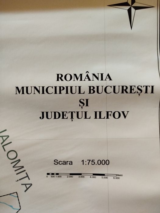 Harta municipiu București și Ilfov