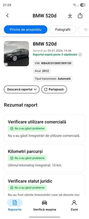 BMW 520d GT High executive 178.000 km 2012 inmatriculat recent