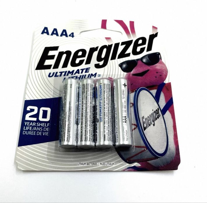 Батарейки (Энерджайзер) Energizer Ultimate Lithium - AAA для GPS