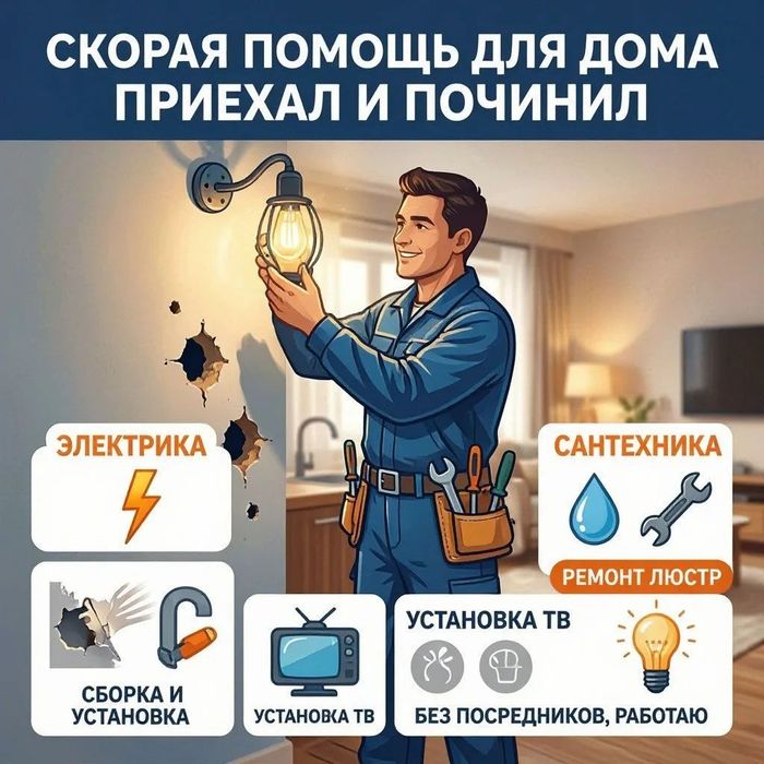 Мелкий ремонт установа замена.