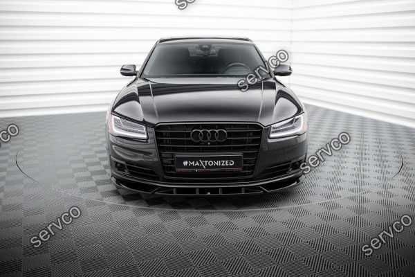 Prelungire splitter bara fata Audi A8 D4 Facelift 2013-2017 v2 Maxton