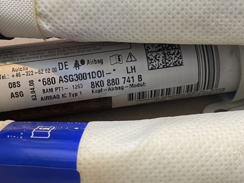 Kit airbag / Centuri / Pasager / Sofer / Cortine Audi A4 B8