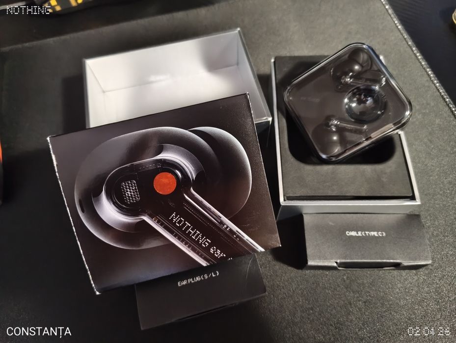 căști Nothing ear 1 ( încărcare cablu / wireless)