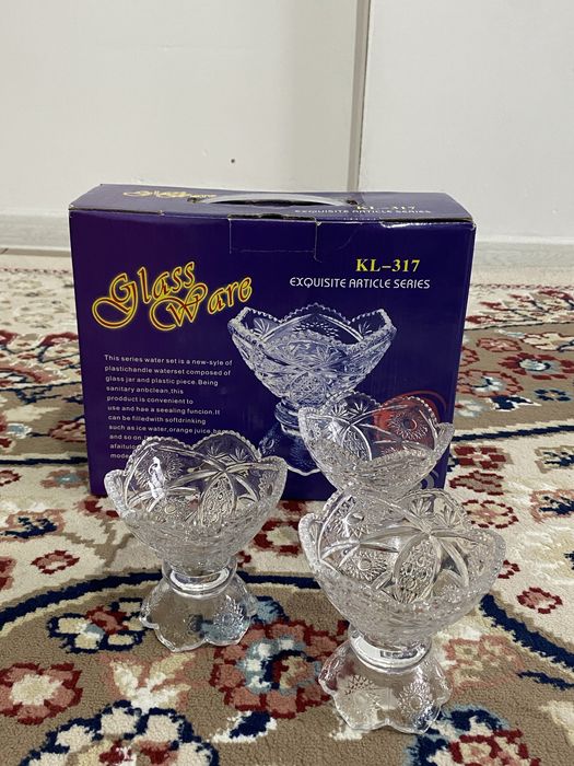 набор ваза 6шт новый