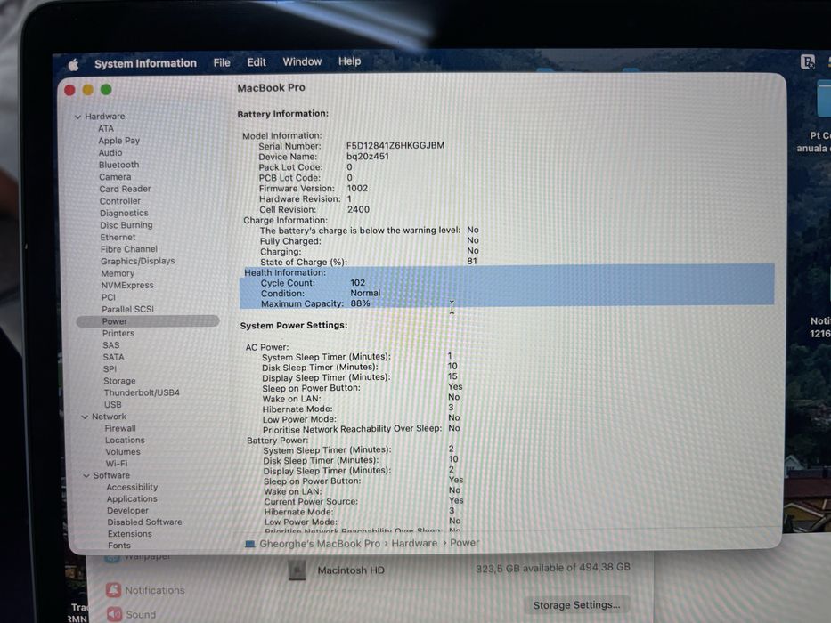 Laptop Apple MacBook Pro 13 M1 512 GB