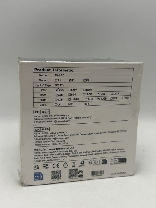 Mini Pc Nipogi Essenx e2 16/512 Sigilat Oferta Pret