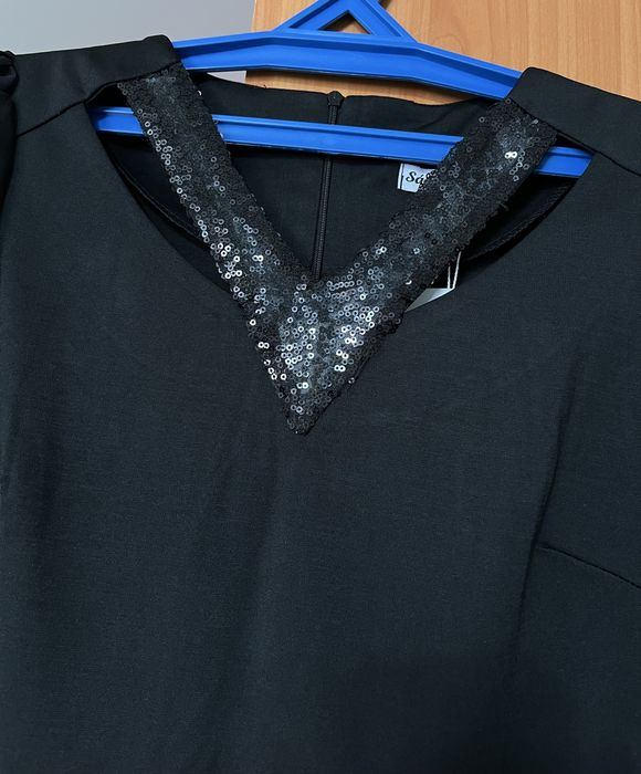 Платье 48р новое черное