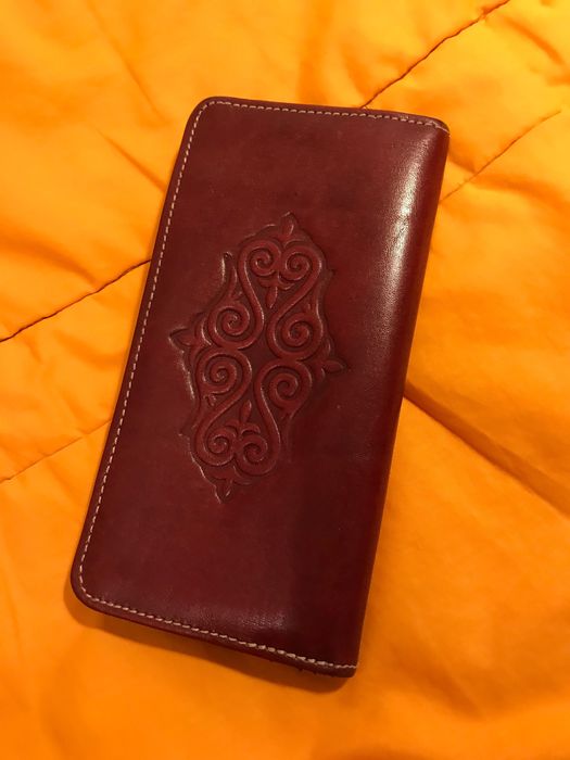 Кошелёк кожаный, ручная работа