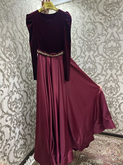 Вечерний платье(бардовый)