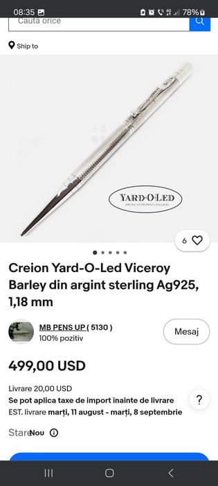 Creion mecanic Yard o Led Viceroy