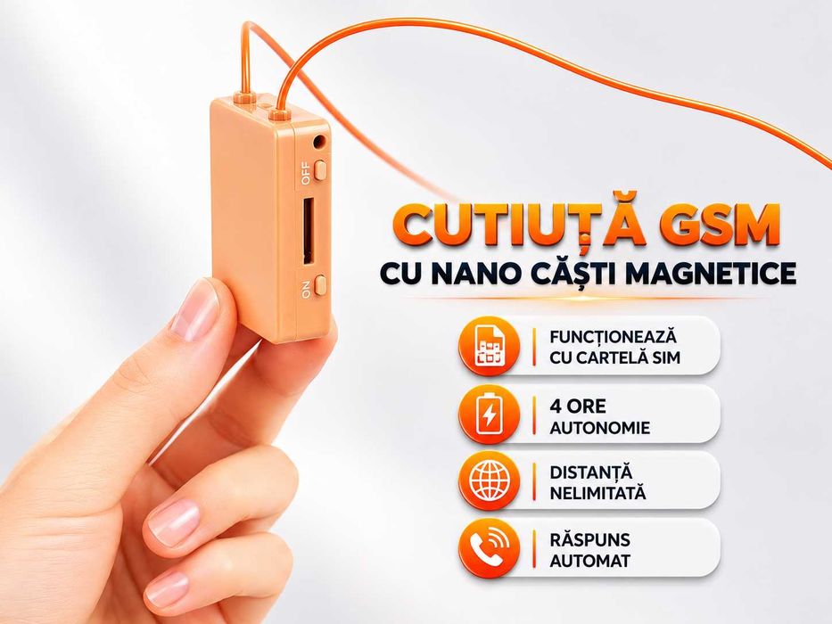 Casca de Copiat Casti de Copiat Camera video SLIM in nasture pt Copiat