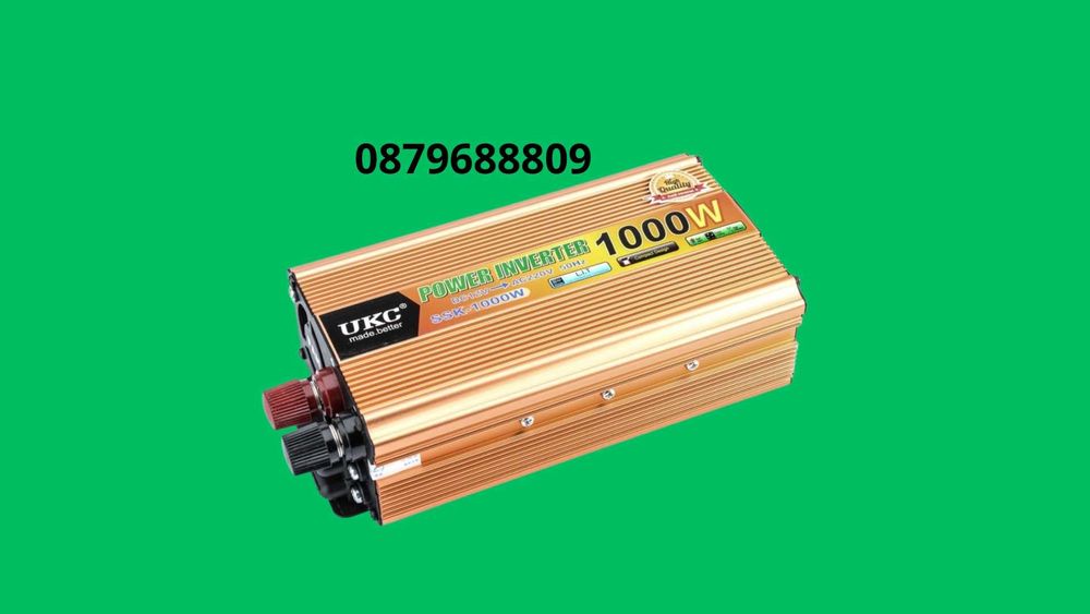 Чисто нов инвертор 12V/24V-220V,  300W, 500W, 1000W, 2000W, 4000W