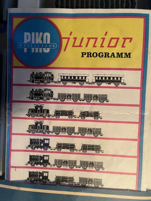 Винтидж PIKO Junior H0 комплект – нов, пълен, с кутия (ГДР)
