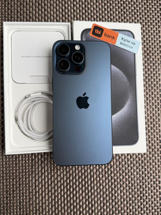 512GB!ЛИЗИНГ*51лв/м iPhone 15 Max Blue  айфон 15 про макс