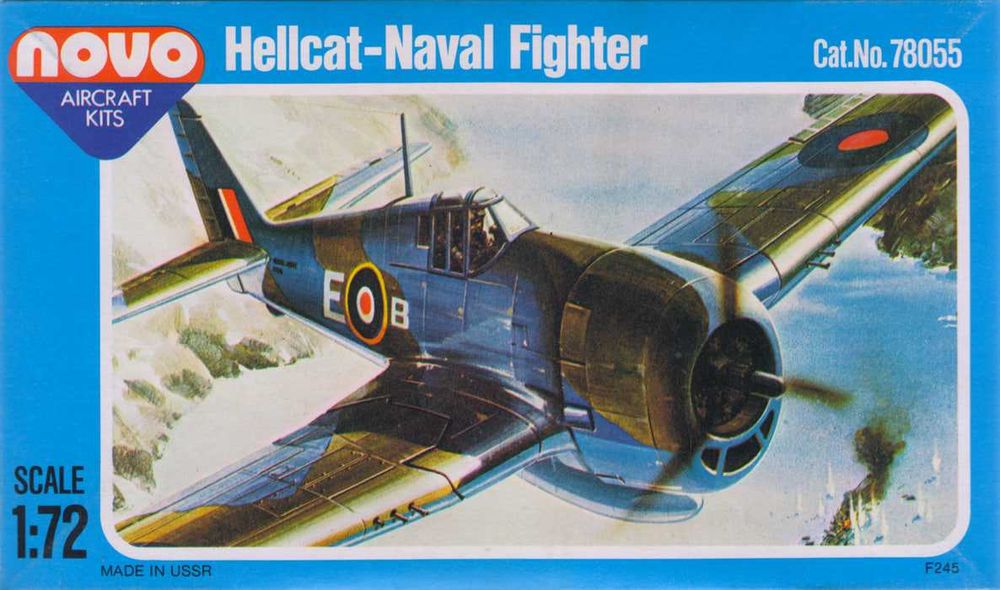 Сборная модель самолета F6F «Хеллкэт» (1/72, NOVO, 1979-80 гг.)