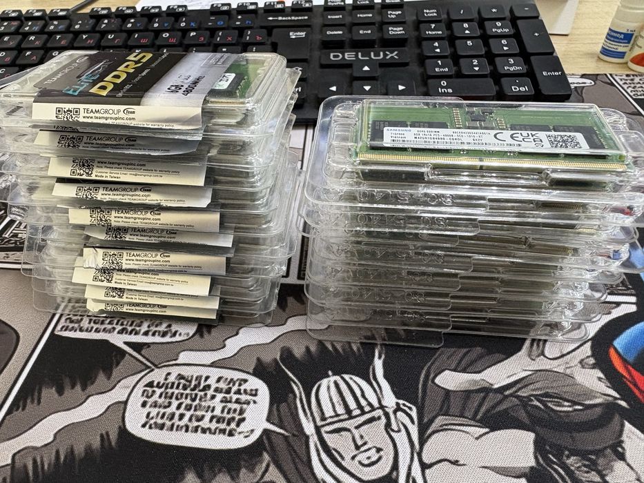 Оперативная память SO-DIMM DDR5 18 штук