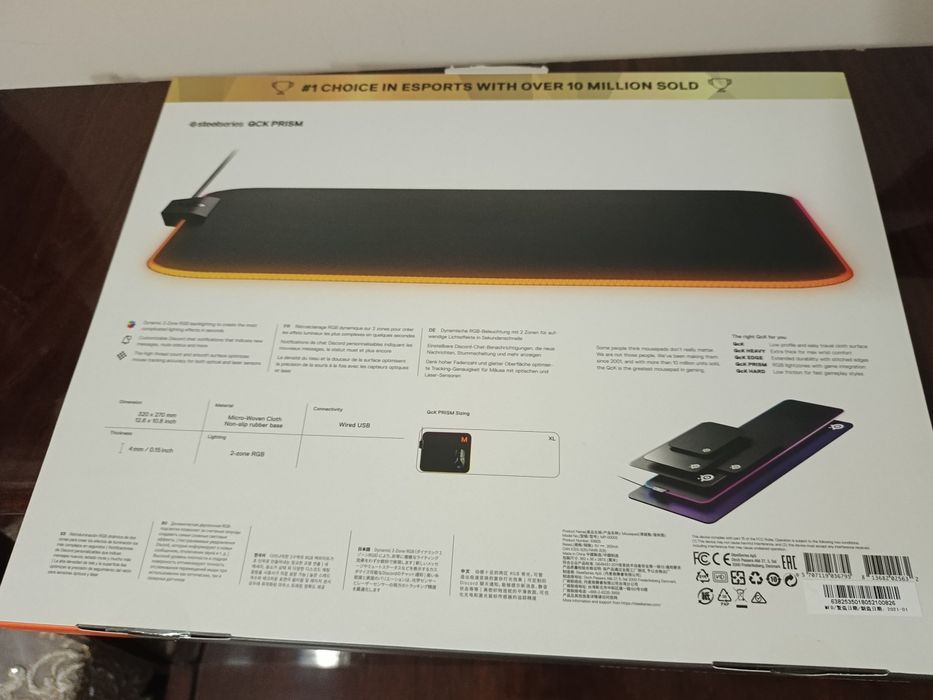 SteelSeries QCK prism razmer M