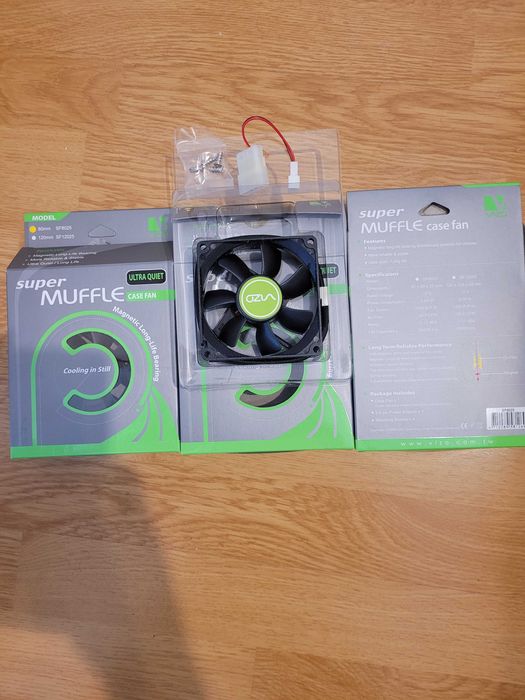 Set 2 venturi carcasa PC  de 80mm VIZO TECHNOLOGY, NOI/SIGILATE