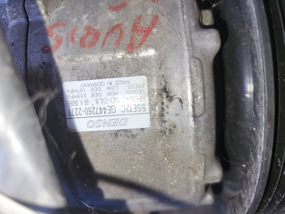 Compresor ac toyota auris 1.6 benzina an 2008 GE4472602271