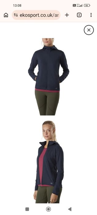 ДАМСКО горнище 
Arcteryx Kyanite LT Hoody 
size XL